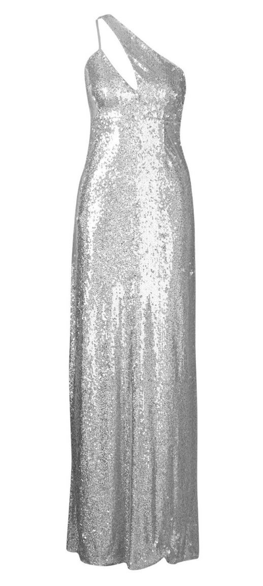 Tall cutout detail thigh split sequin maxi dress- Boohoo