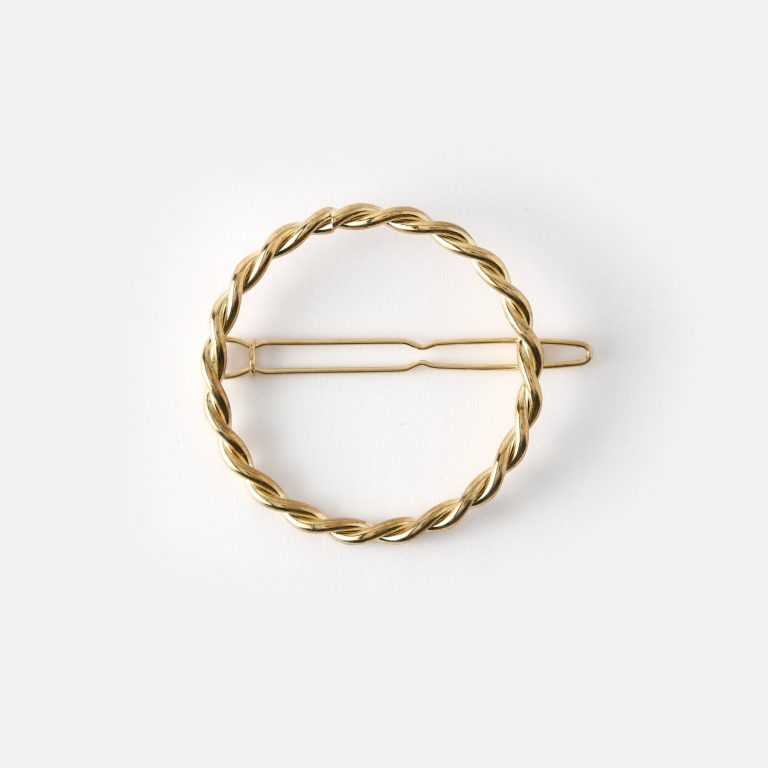 Circle rope chain hair clip